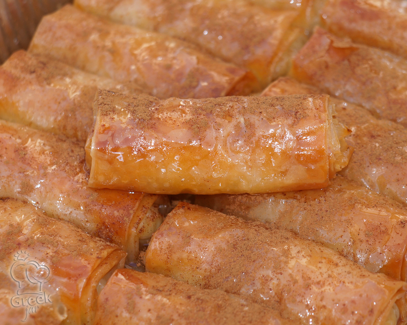 Greek Galaktoboureko Rolls